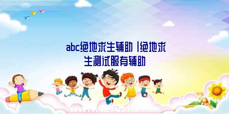 「abc绝地求生辅助」|绝地求生测试服有辅助